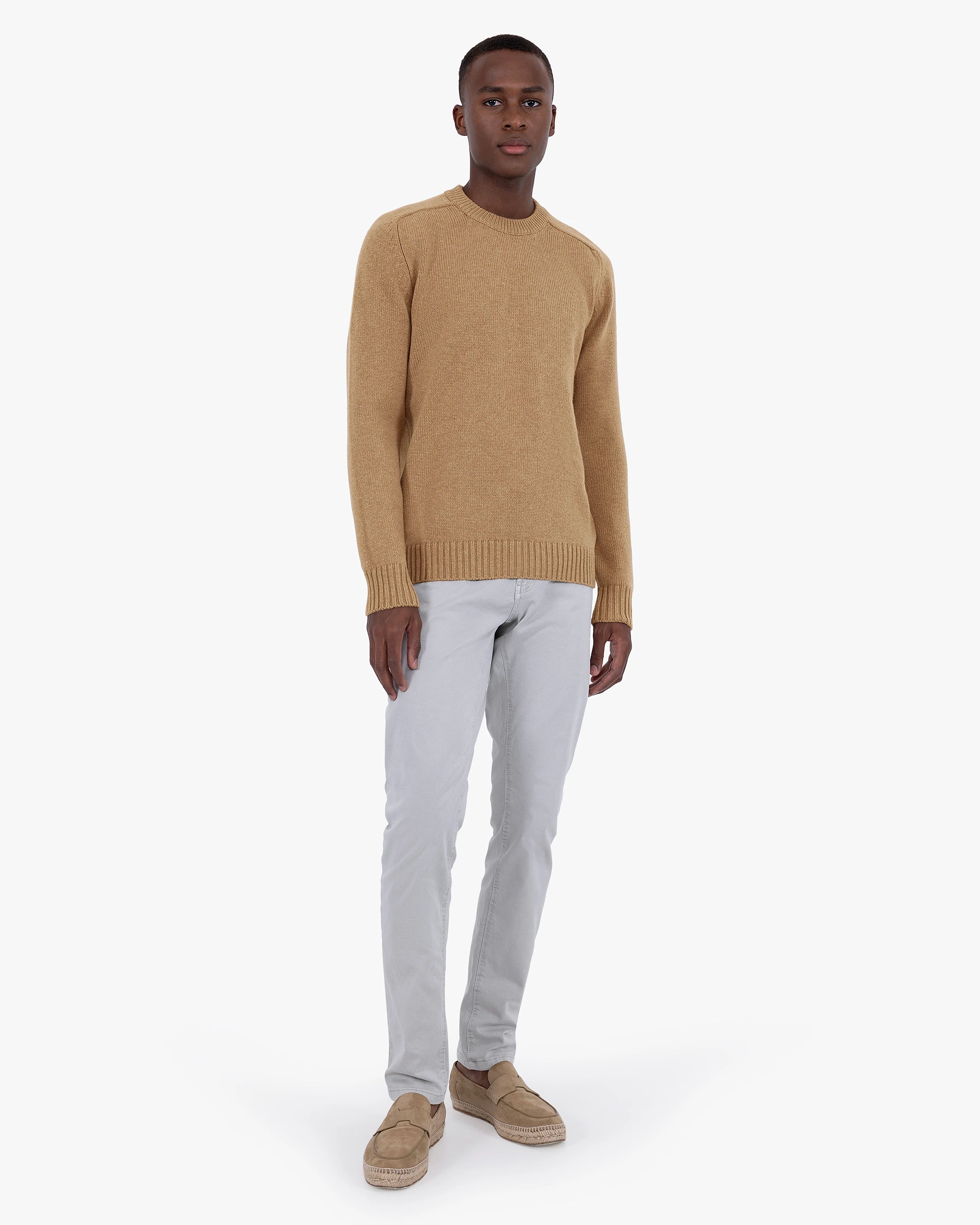 Men's Moritz Crew Neck Sweater - Hazelnut Men > Crewneck Sweater