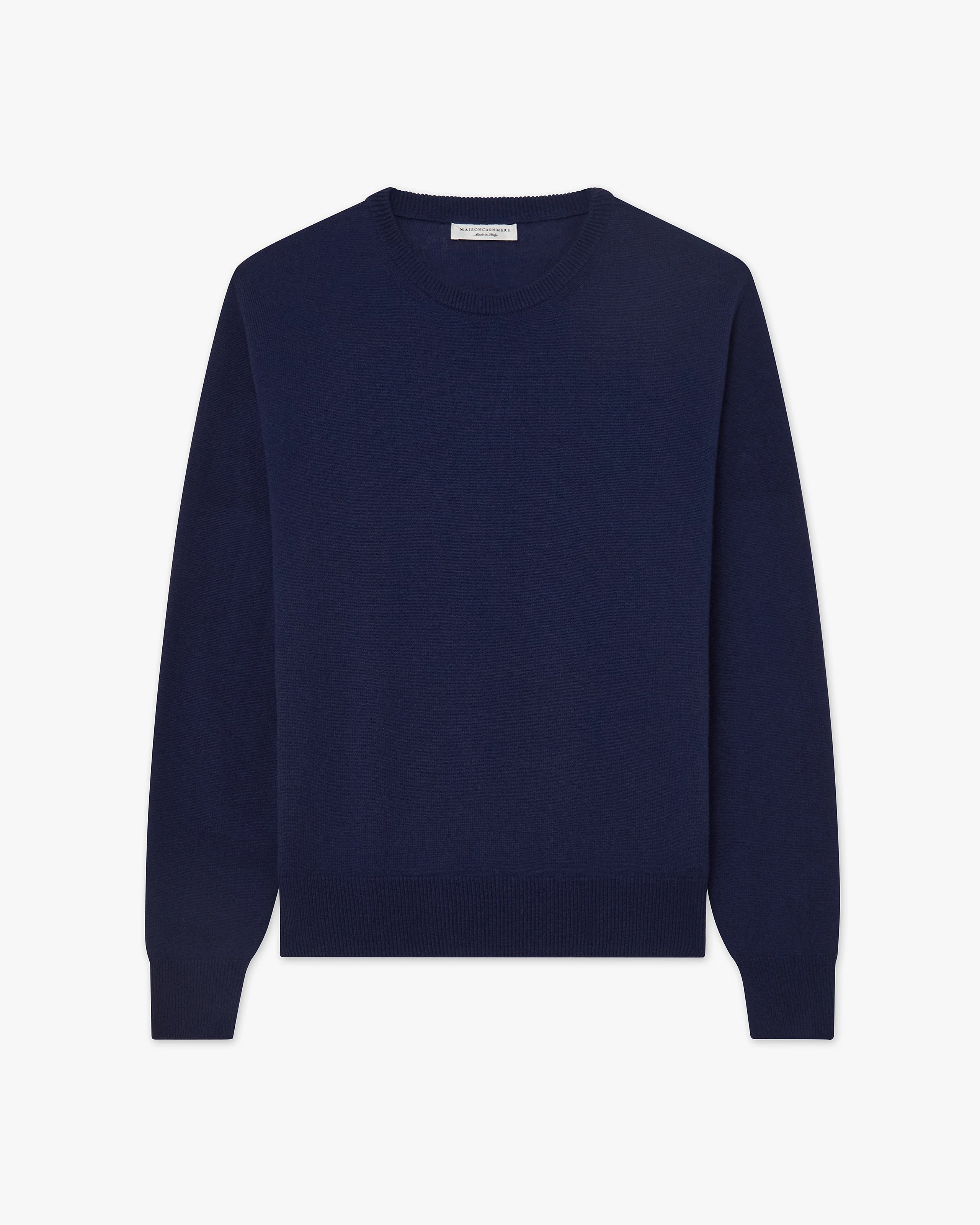 Men's Saxon Crew Neck Sweater - Blue 2XL Men > Crewneck Sweater