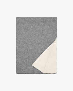 Two-Tone Maxi Scarf - Medium Grey - Archive