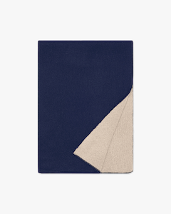 Two-Tone Maxi Scarf - Blue - Archive