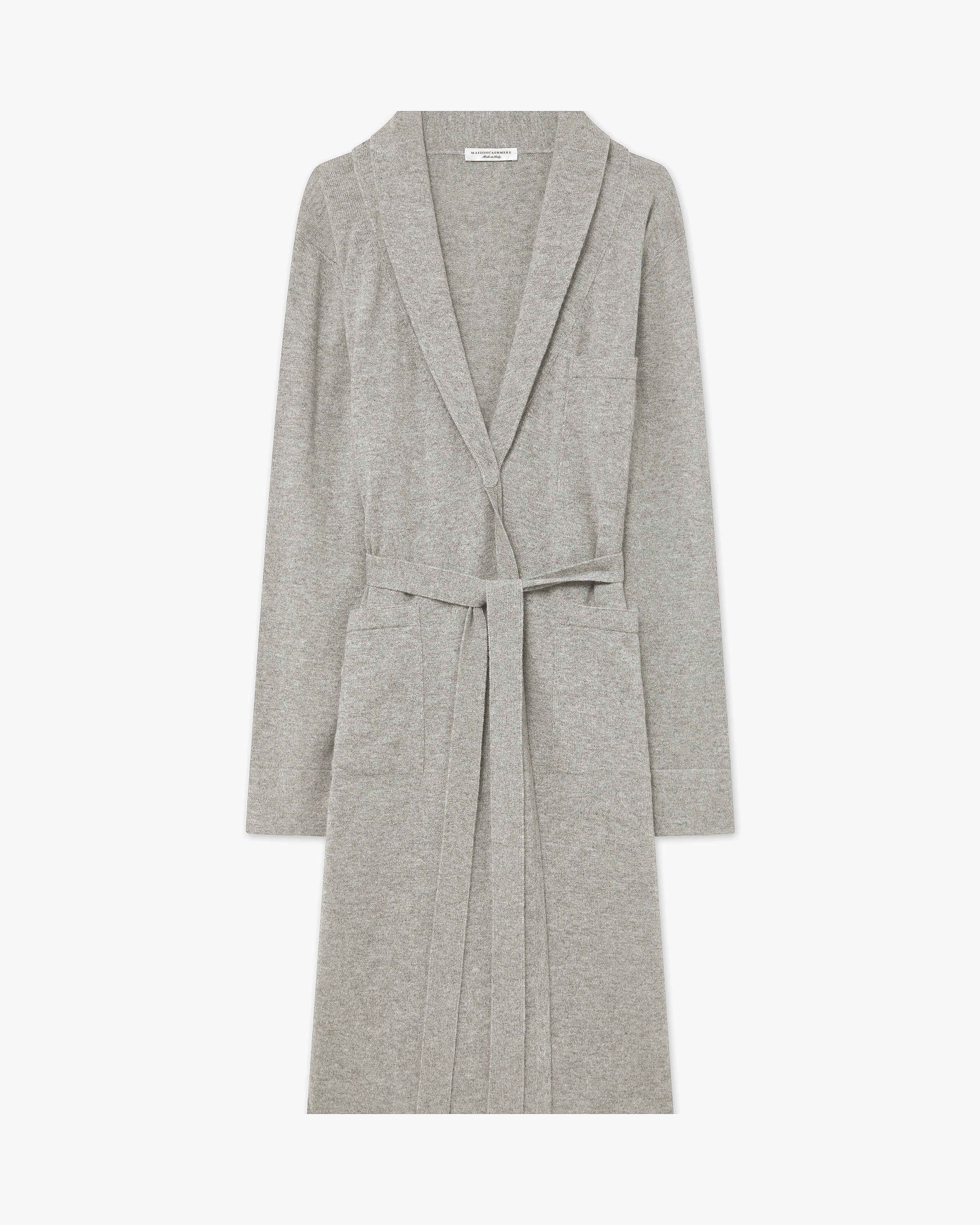 Oberon Lounge Robe - Light Grey - Archive