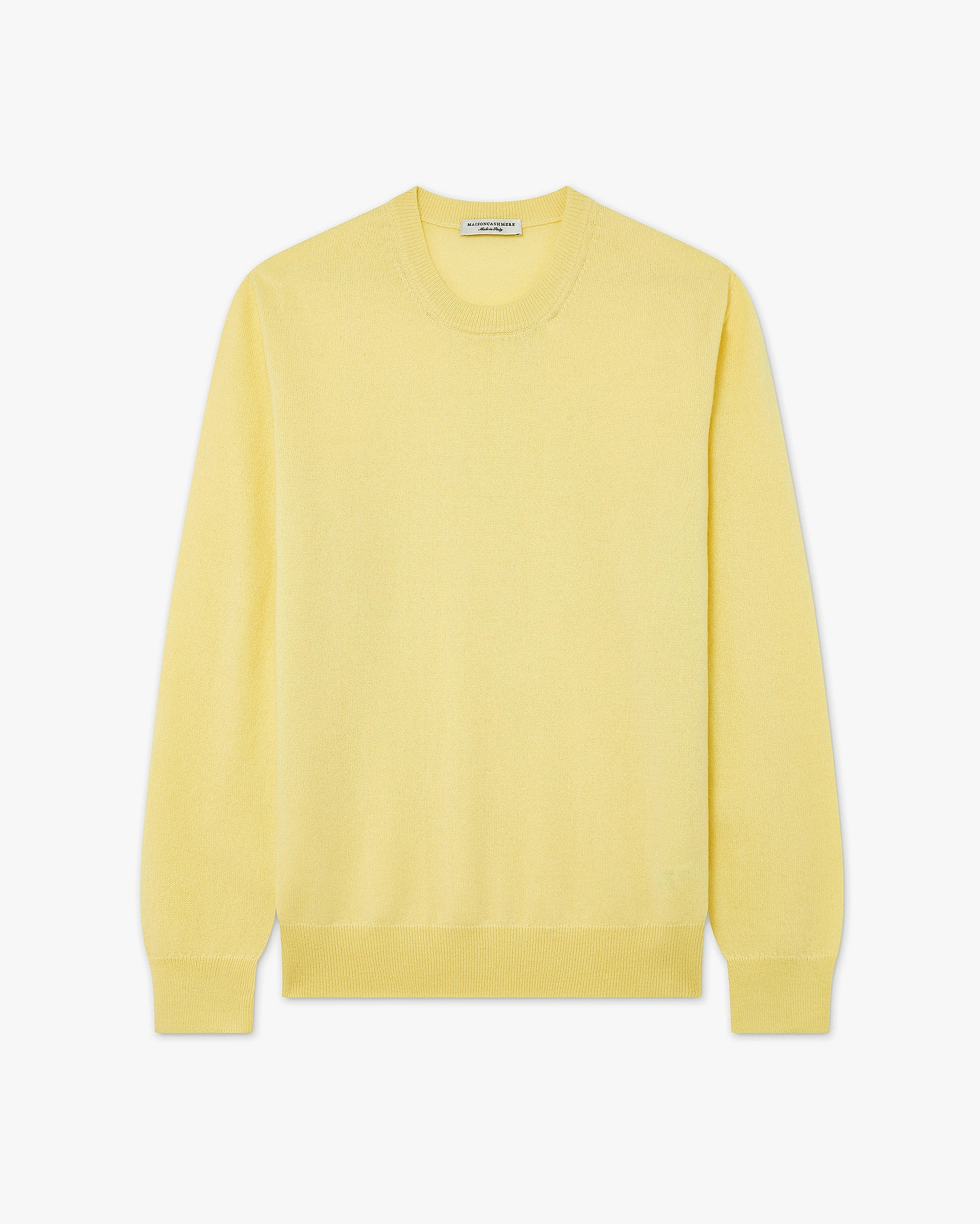 Classic Rundhalspullover Herren - Gelb - Archiv