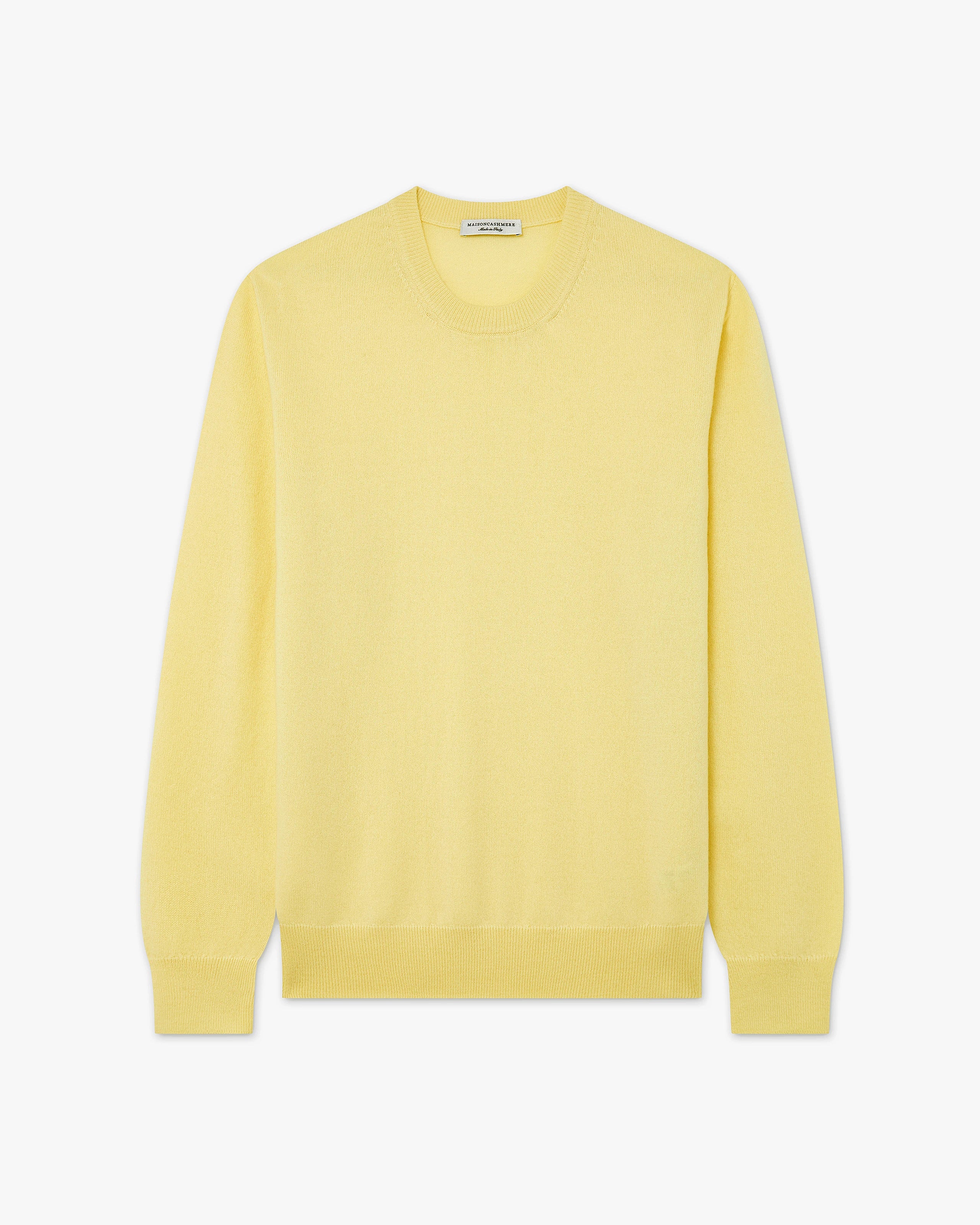 Classic Rundhalspullover Herren - Gelb - Archiv