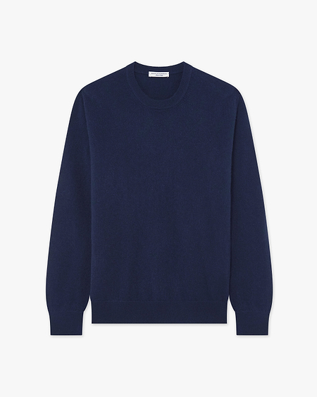 Men's Classic Crew Neck Sweater - Blue - Archive