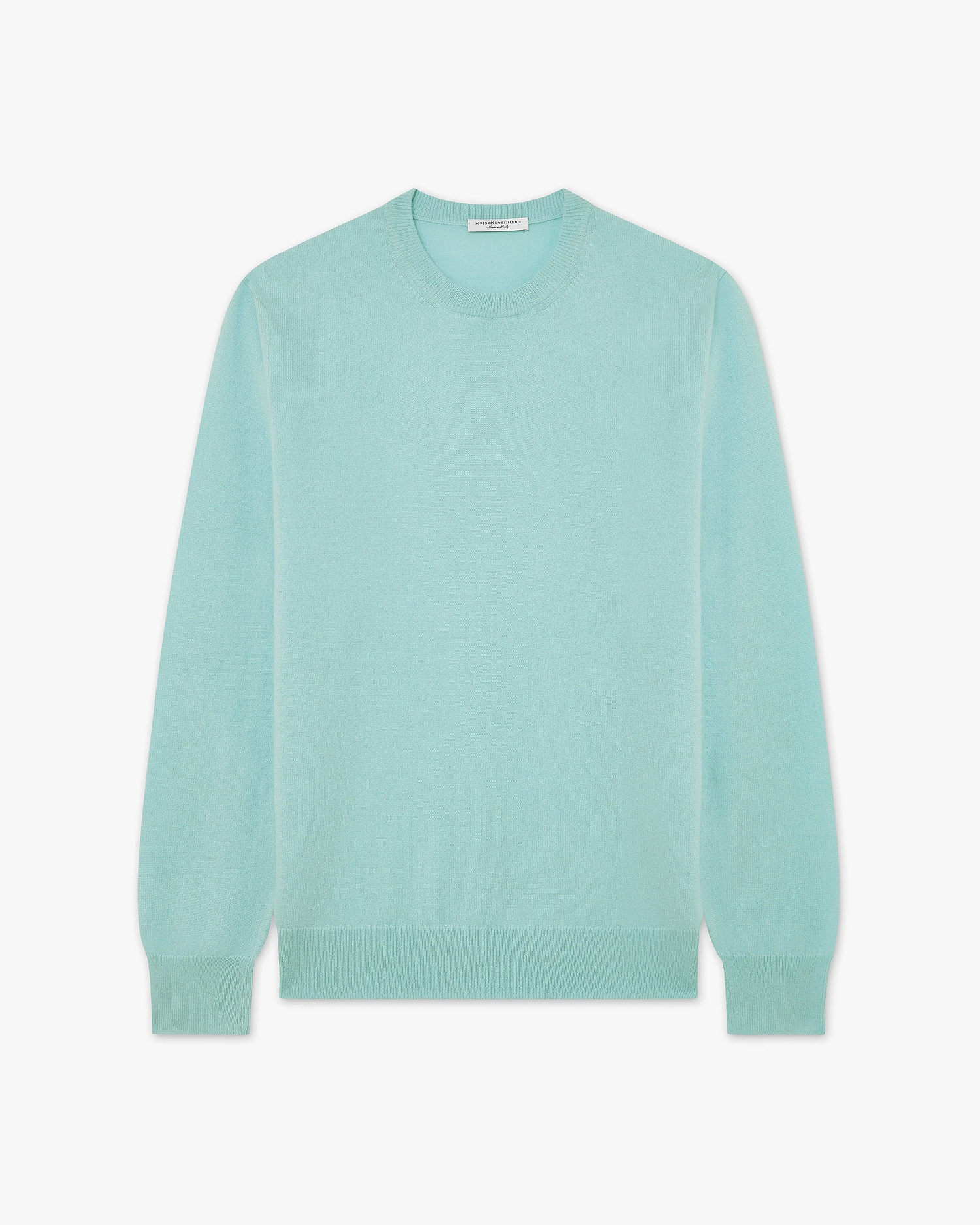 Men's Classic Crew Neck Sweater - Cyan - Archive