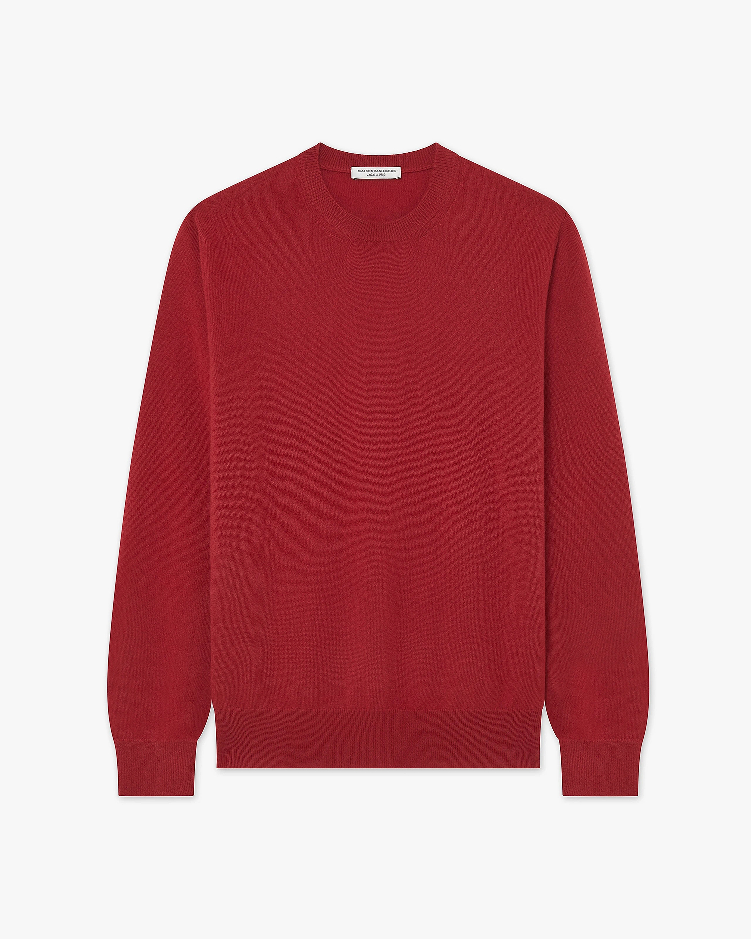 Men's Classic Crew Neck Sweater - Red - Archive