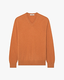 Classic V-Ausschnittpullover Herren - Orange - Archiv
