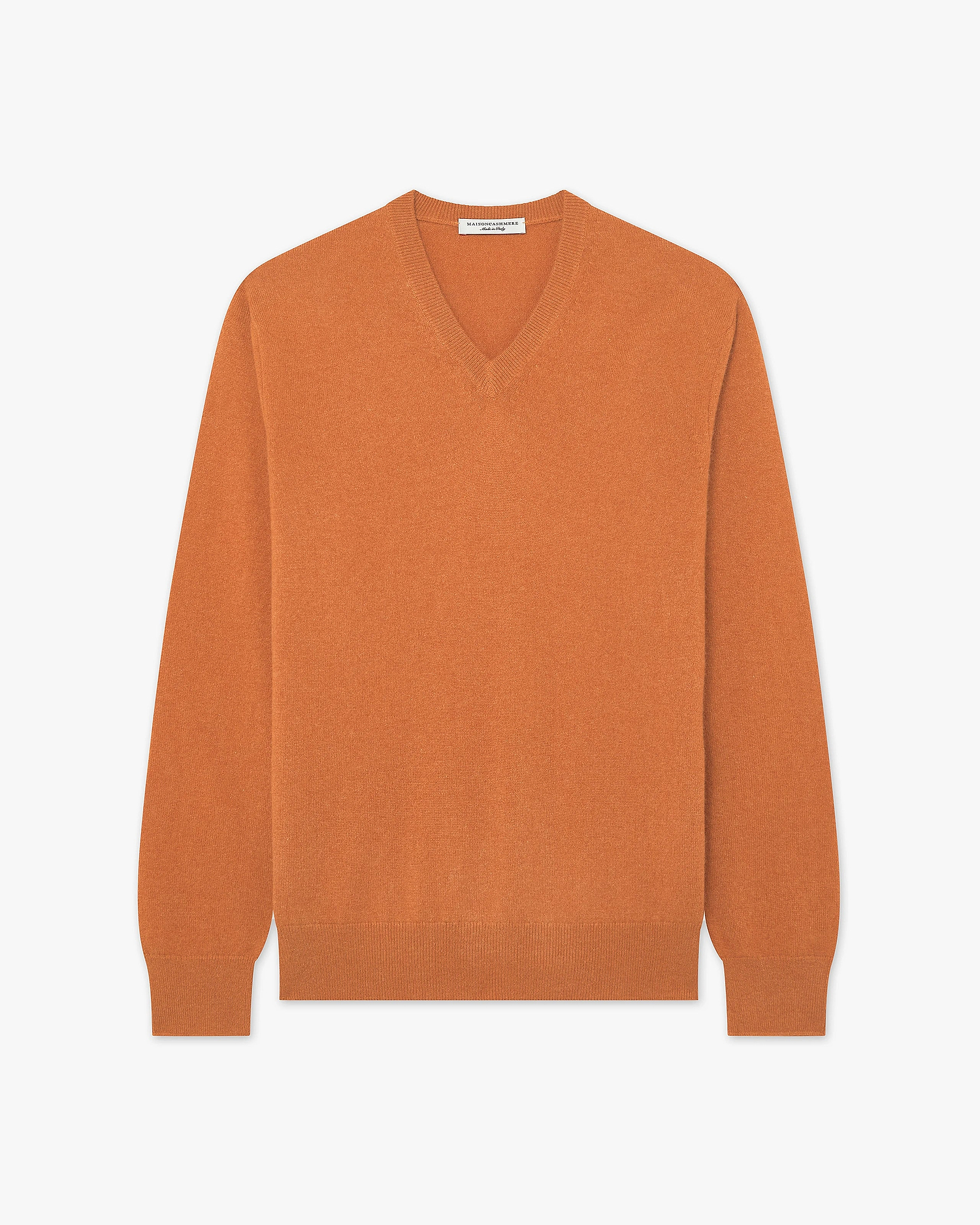 Pull Col V Classic Homme - Orange - Archive