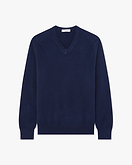 Classic V-Ausschnittpullover Herren - Blau - Archiv