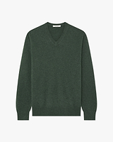 Classic V-Ausschnittpullover Herren · Moosgrün · Archiv