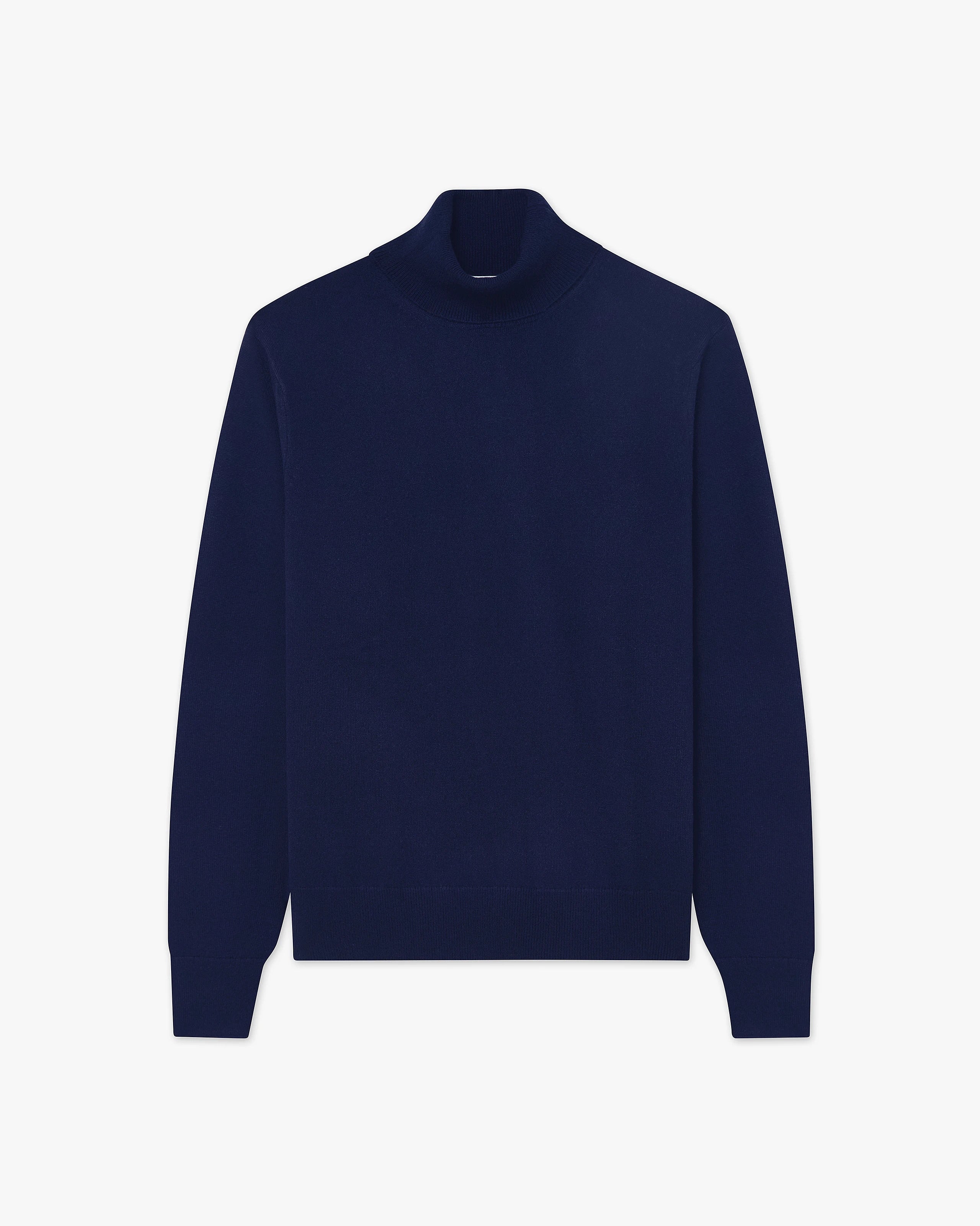 Pull Col Roulé Classic Homme- Bleu - Archive