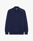 Maglia Lupetto Zip Classic Uomo - Blu - Archivio