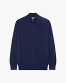 Maglia Lupetto Zip Classic Uomo - Blu - Archivio