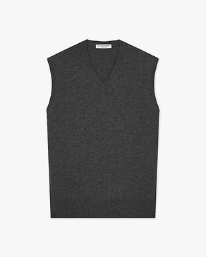 Maglia Gilet Scollo V Classic Uomo - Grigio Scuro - Archivio