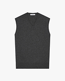 Maglia Gilet Scollo V Classic Uomo - Grigio Scuro - Archivio