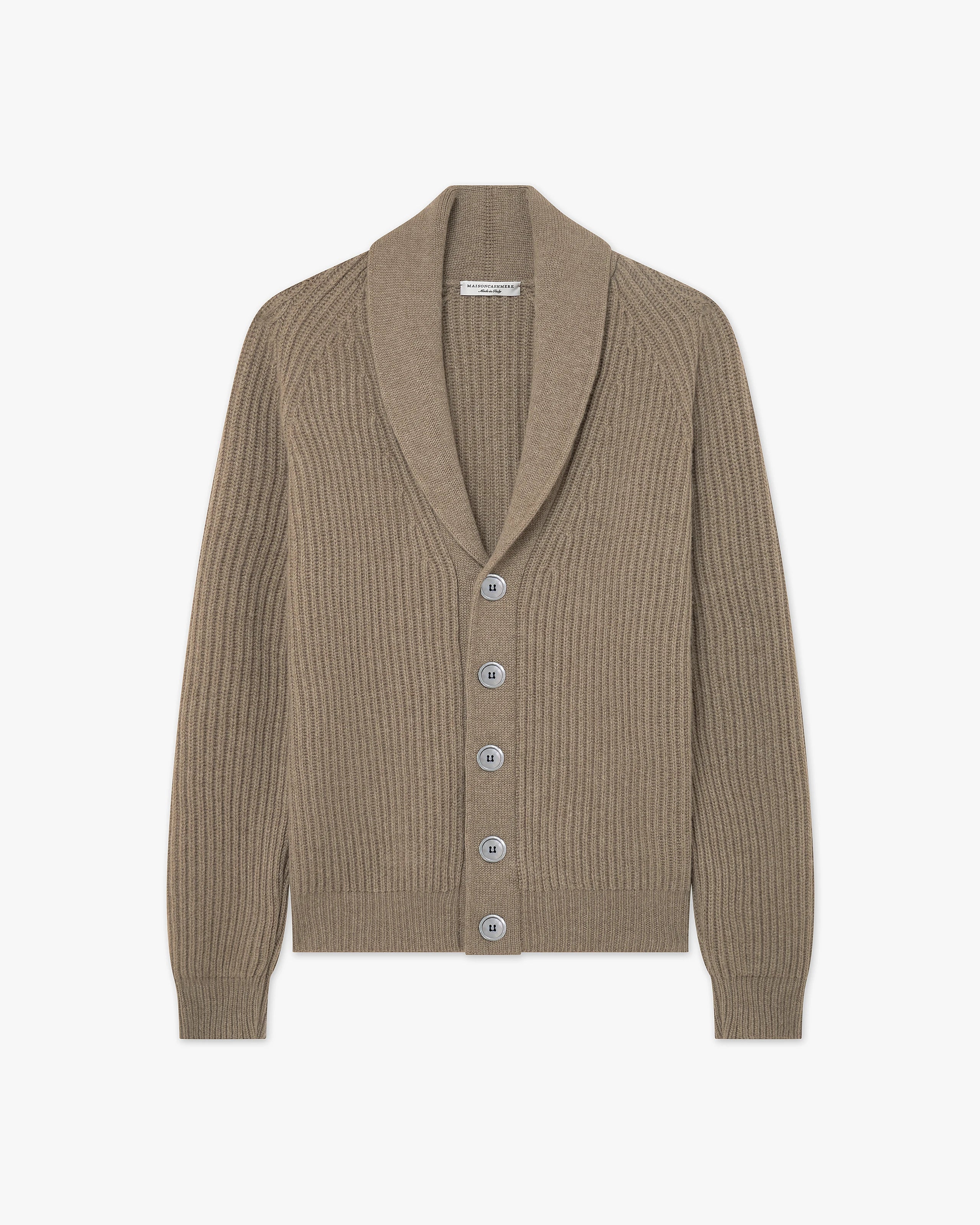 Men's Gleneagles Cardigan - Taupe - Archive