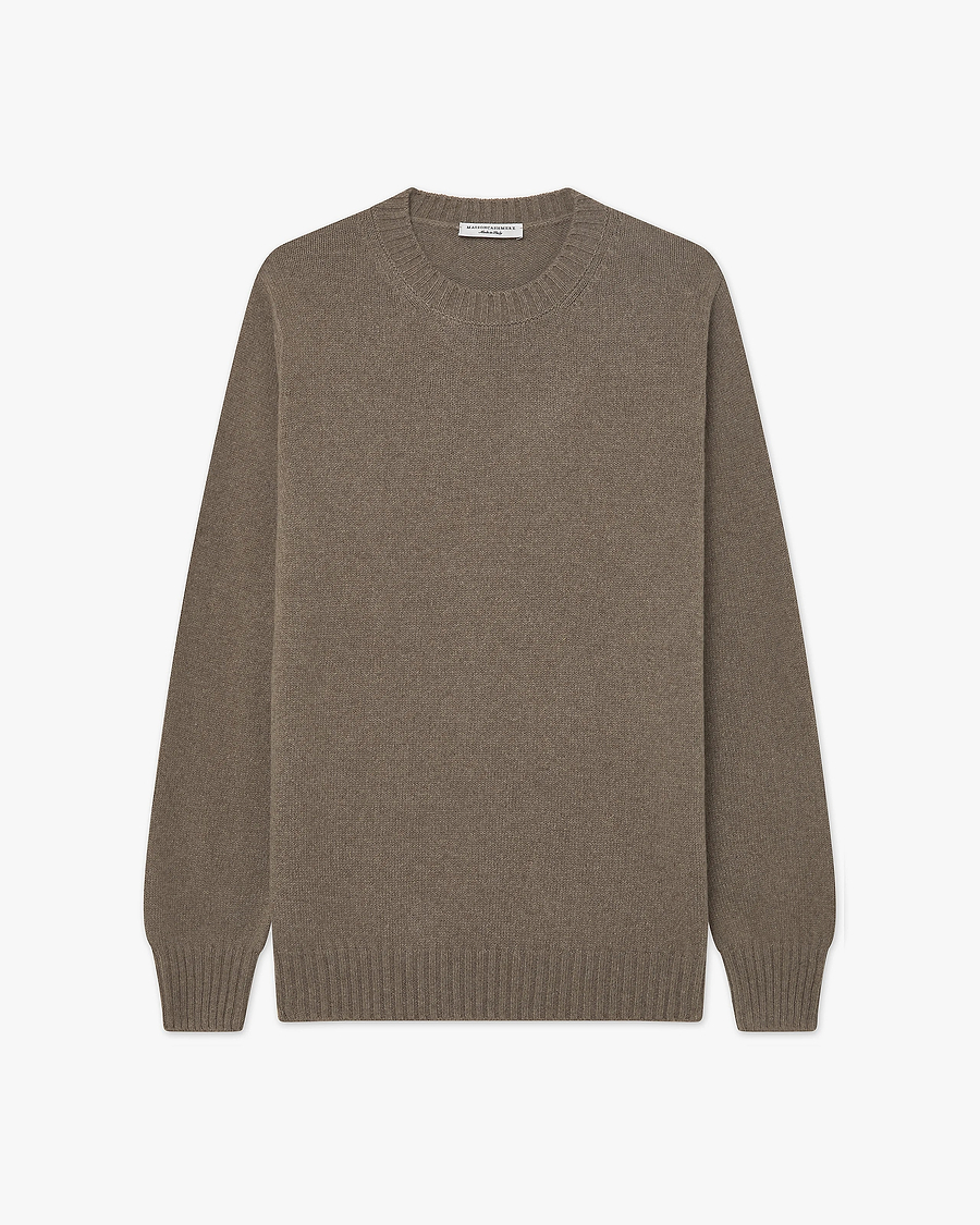 Men's Faloria Crew Neck Sweater - Brown - Archive