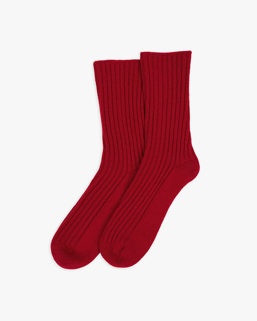 Women's Essential Socks - Red