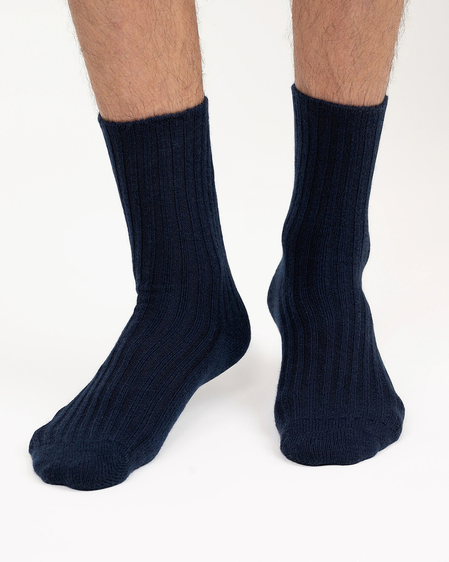 Men's Essential Socks - Night Blue