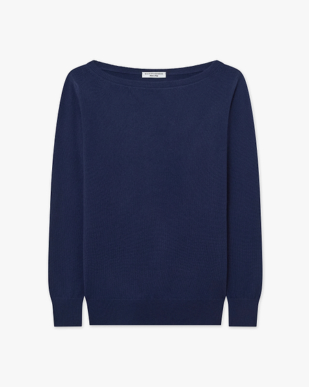 Maglia Scollo Barca Essential - Blu - Archivio