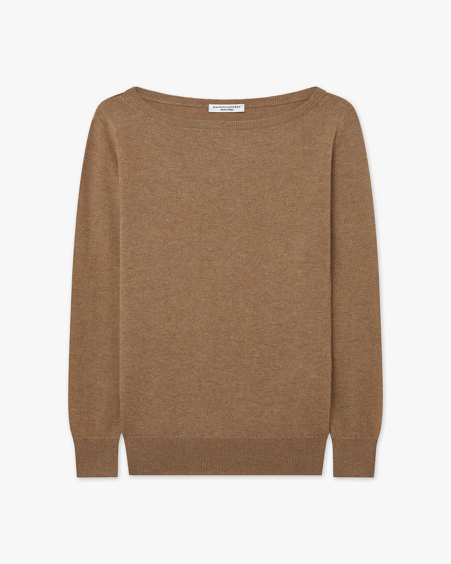 Essential Boat Neck Sweater - Camel - Archive