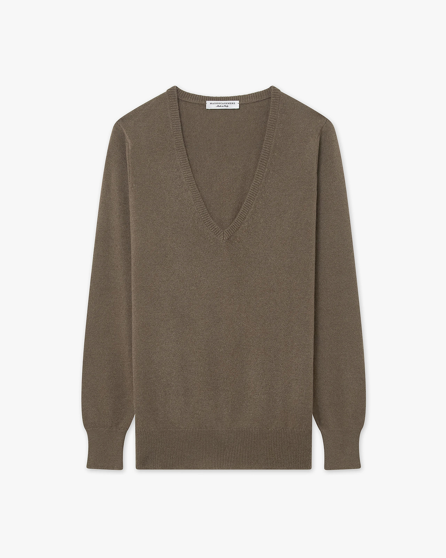 Women's Essential V-Neck Sweater - Brown - Archive