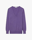 Essential V-Ausschnittpullover Damen - Lavendel - Archiv