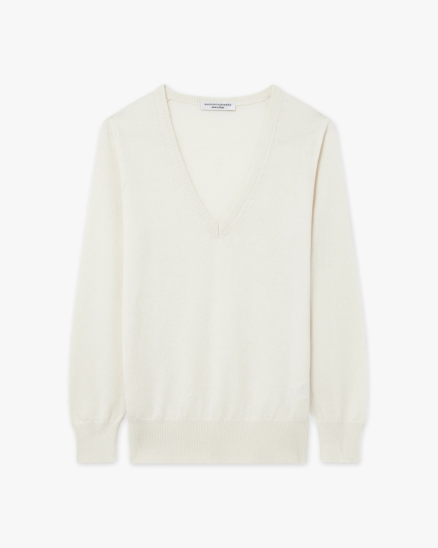Women's Essential V-Neck Sweater - Off White - Archive