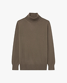 Pull Col Roulé Essential Femme - Marron - Archive