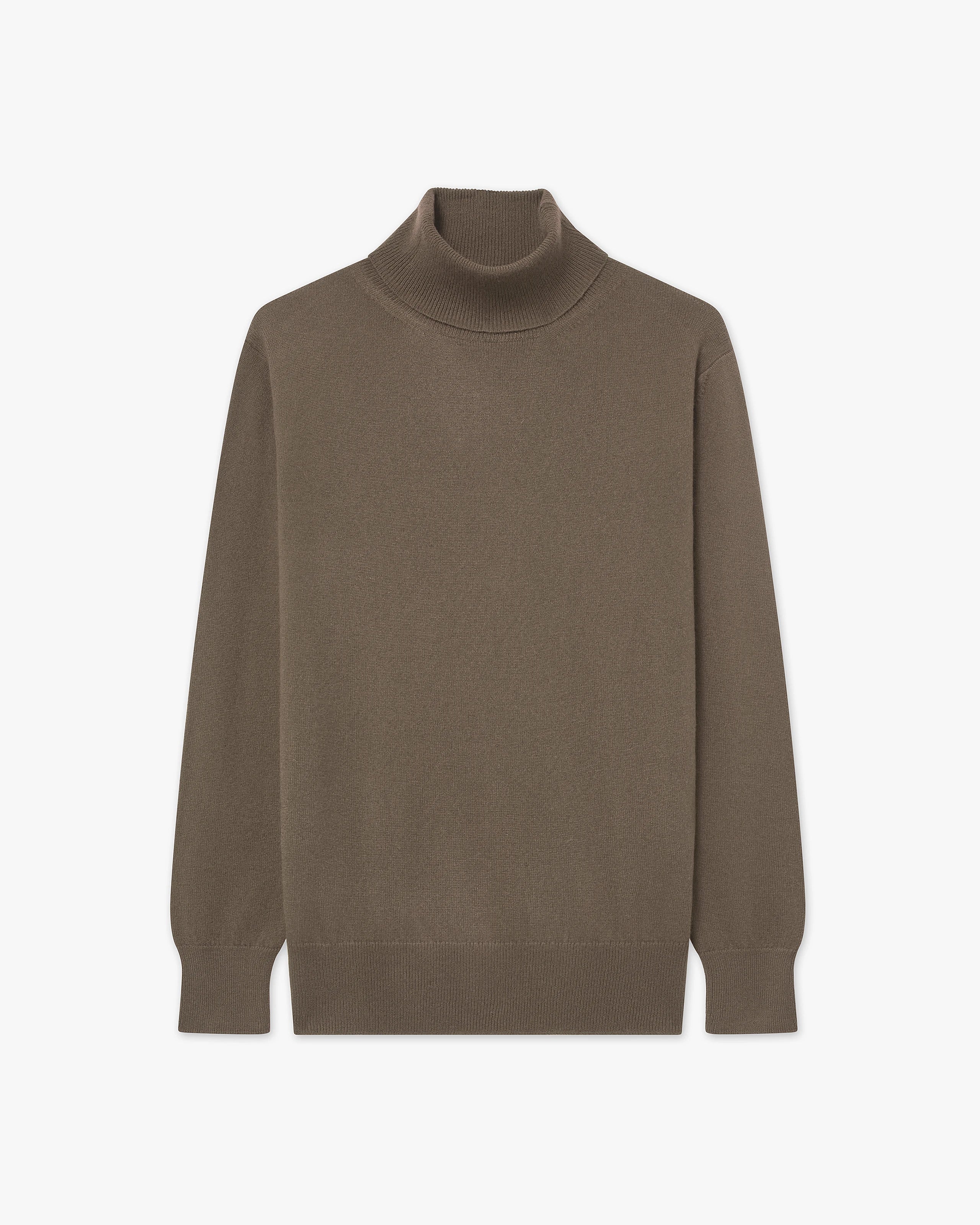 Women's Essential Turtleneck Sweater - Brown - Archive