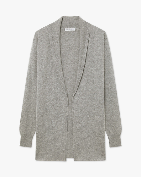 Cardigan Ouvert Essential - Hellgrau - Archiv
