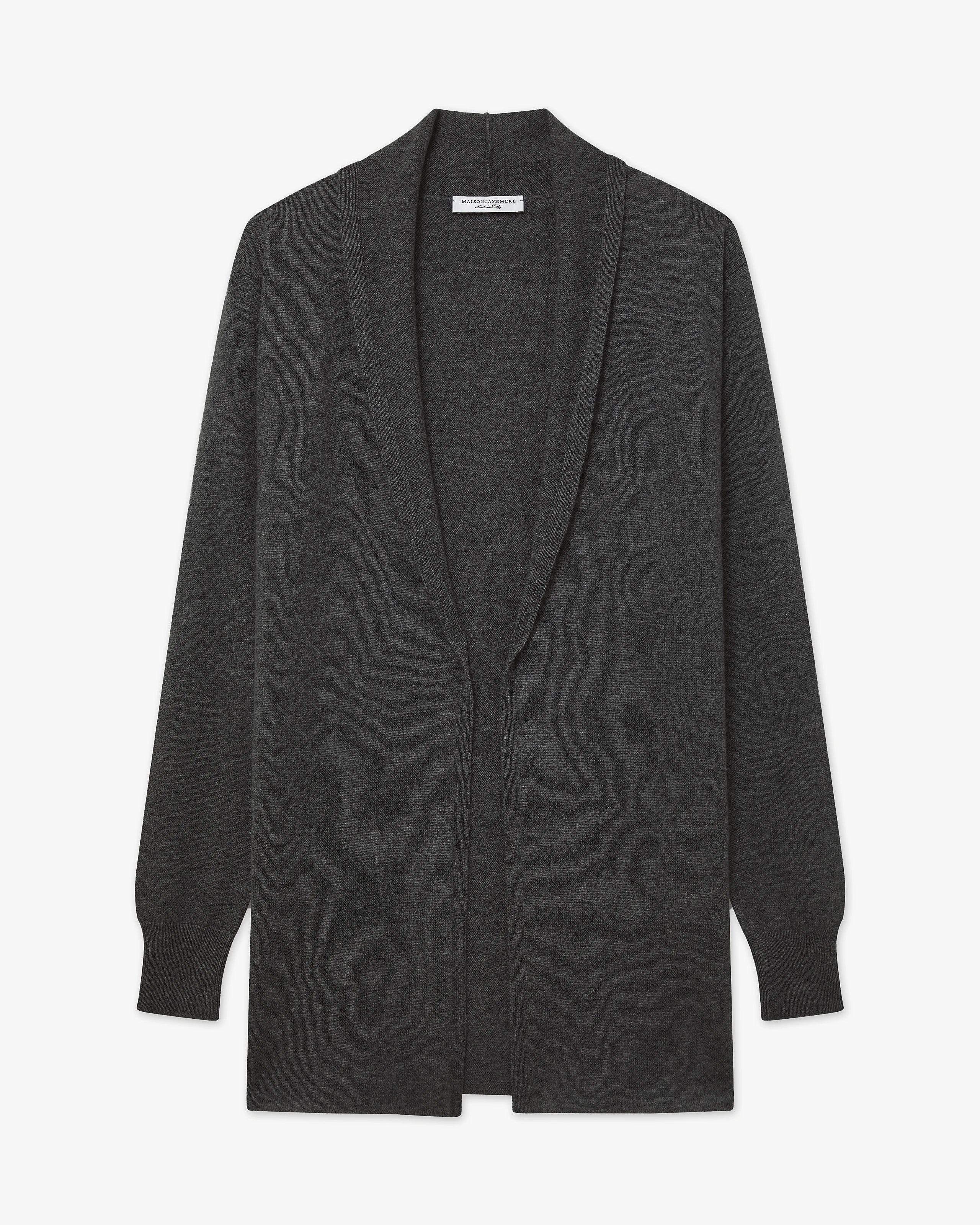 Essential Open Cardigan - Charcoal - Archive