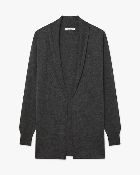 Essential Open Cardigan - Charcoal - Archive