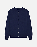 Essential Rundhals Cardigan - Blau - Archiv