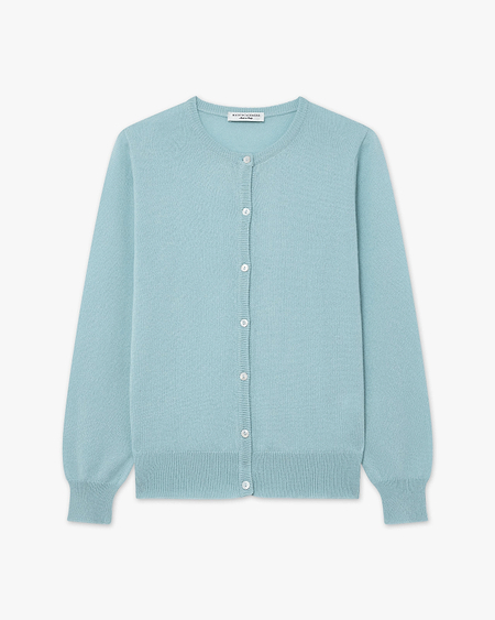Cardigan Girocollo Essential - Ciano - Archivio