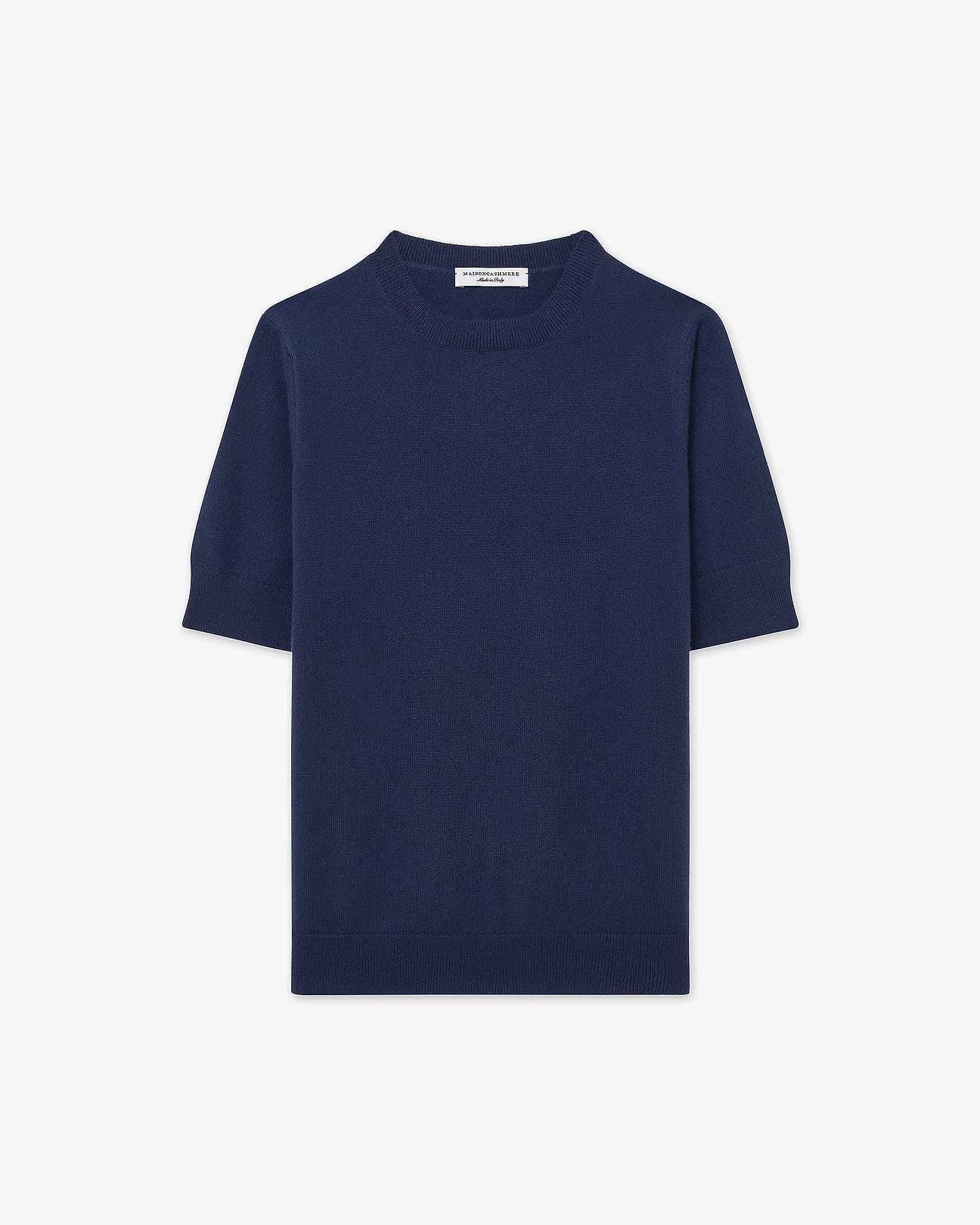 Women's Essential Cashmere Tee - Blue | MaisonCashmere Archive