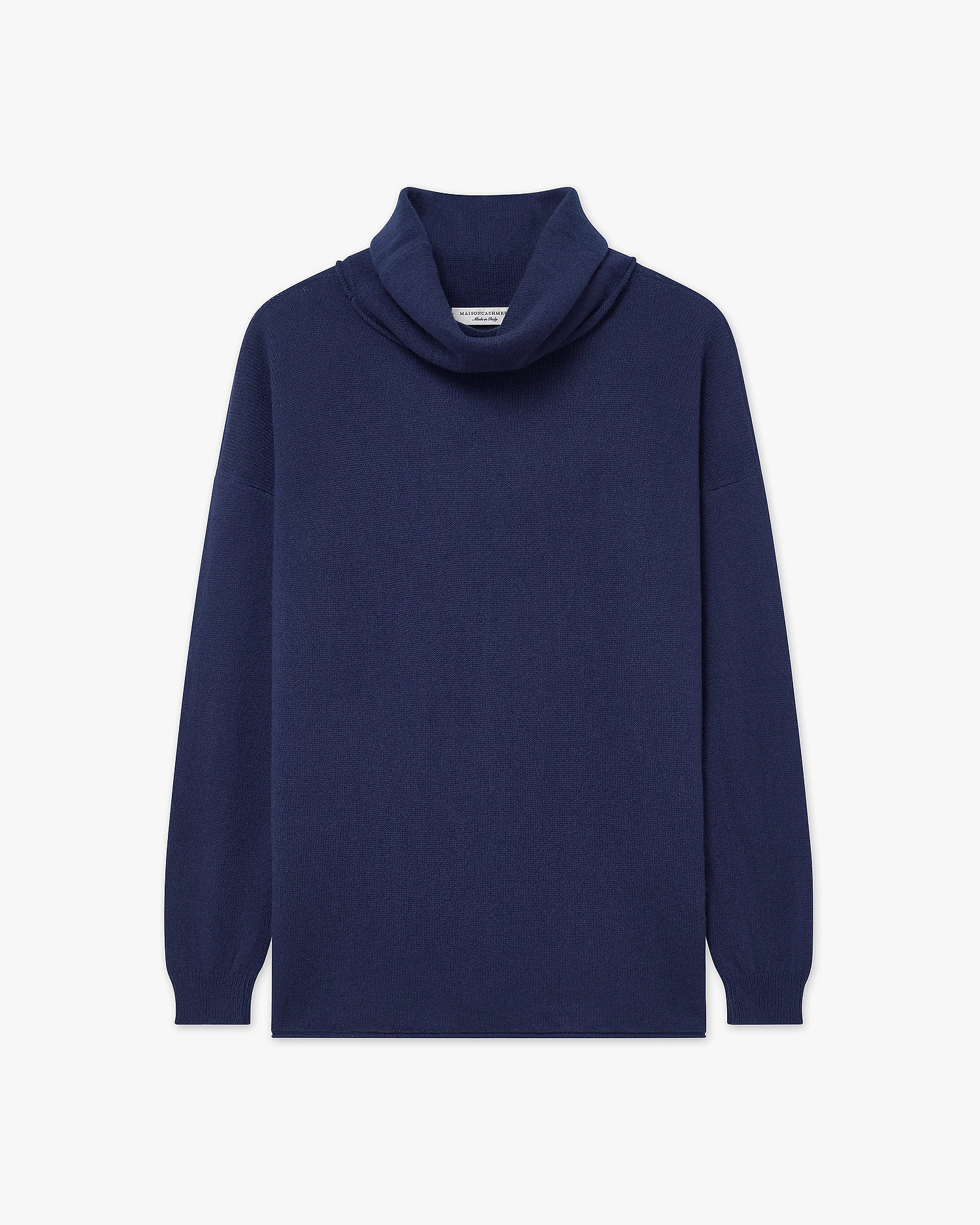 Lightness Wasserfallkragen Pullover - Blau - Archiv