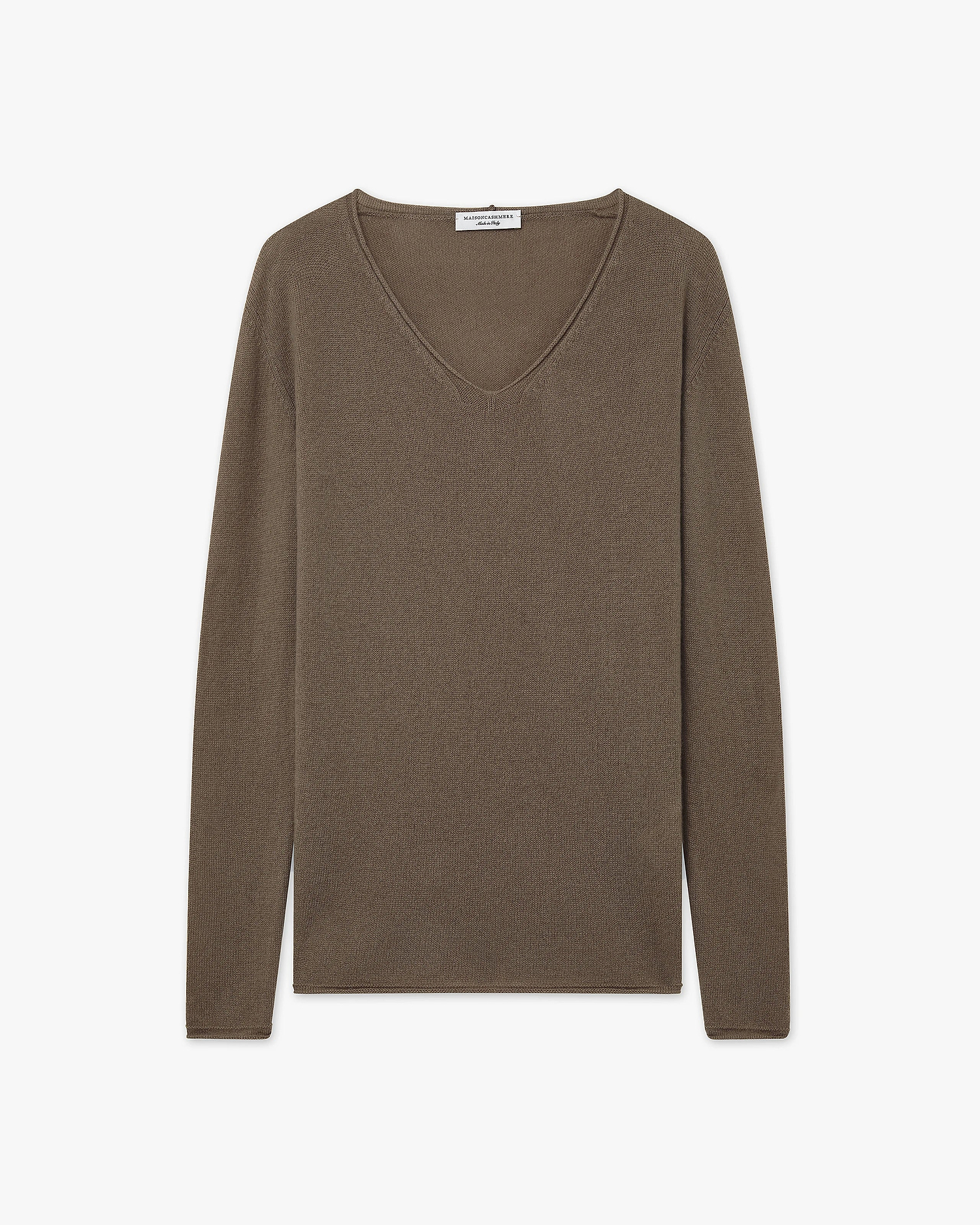 Lightness V-Ausschnittpullover - Braun - Archiv