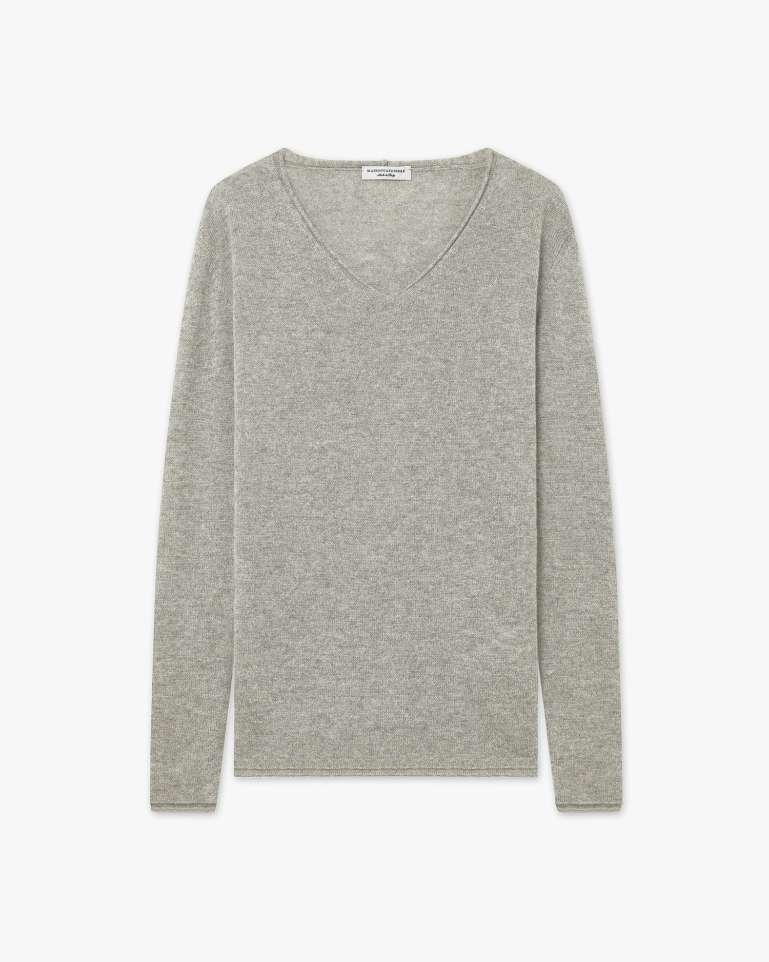 Lightness V-Ausschnittpullover - Hellgrau - Archiv