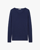 Lightness V-Neck Sweater - Blue - Archive