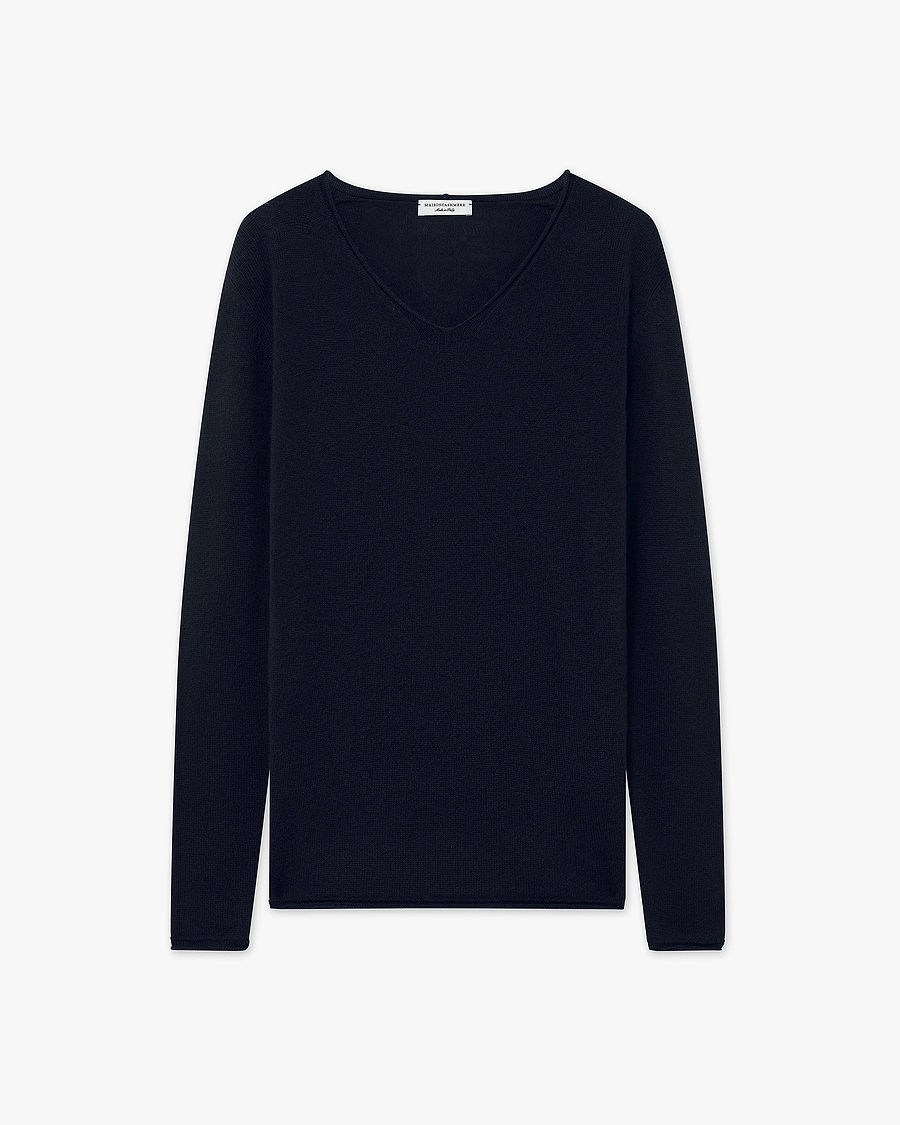 Lightness V-Neck Sweater - Night Blue - Archive