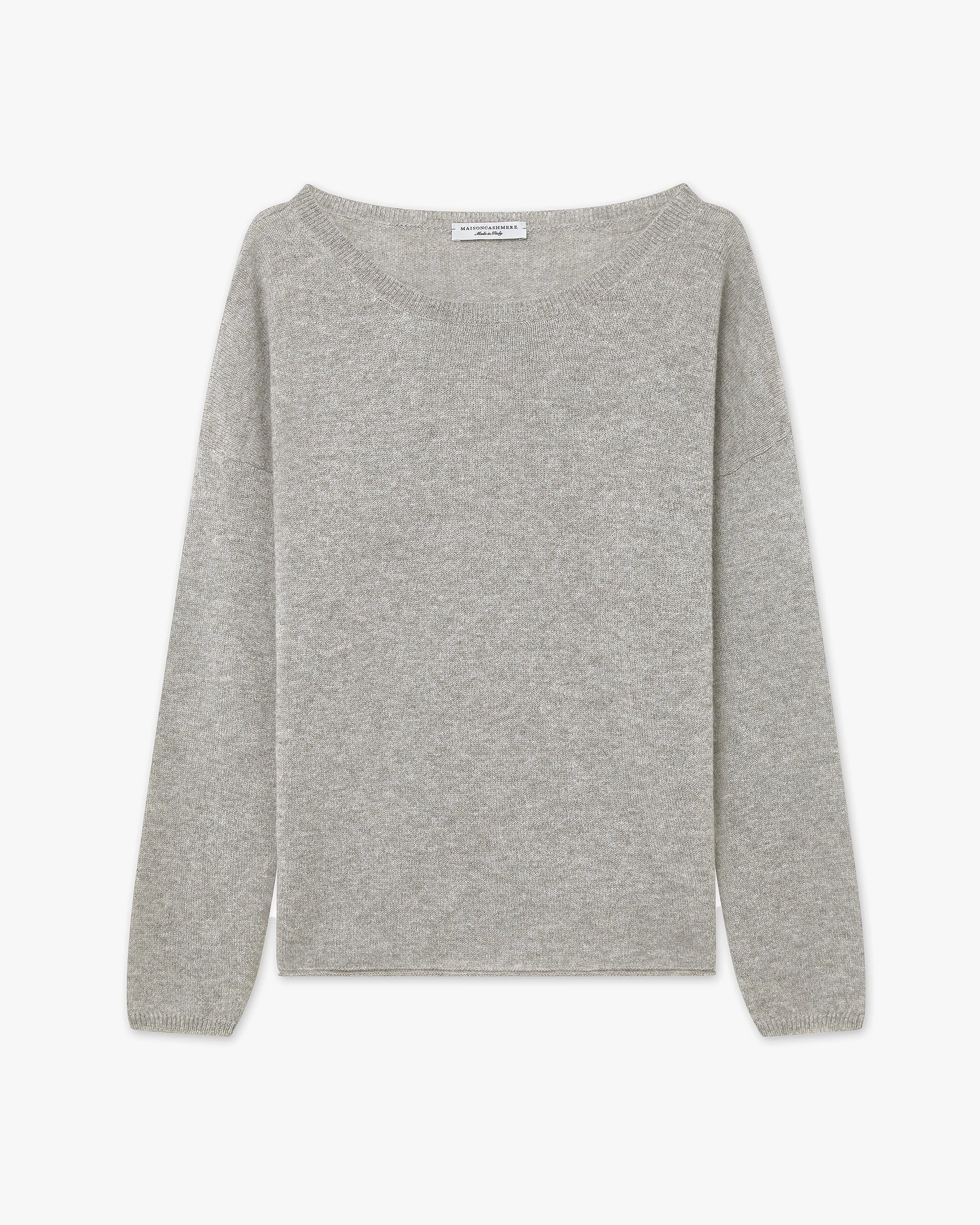 Lightness Crew Neck Sweater - Light Grey - Archive