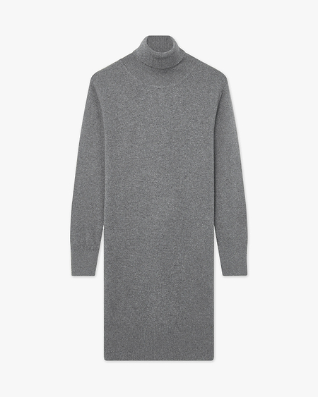 Robe Col Roulé Florenz - Gris Moyen - Archive