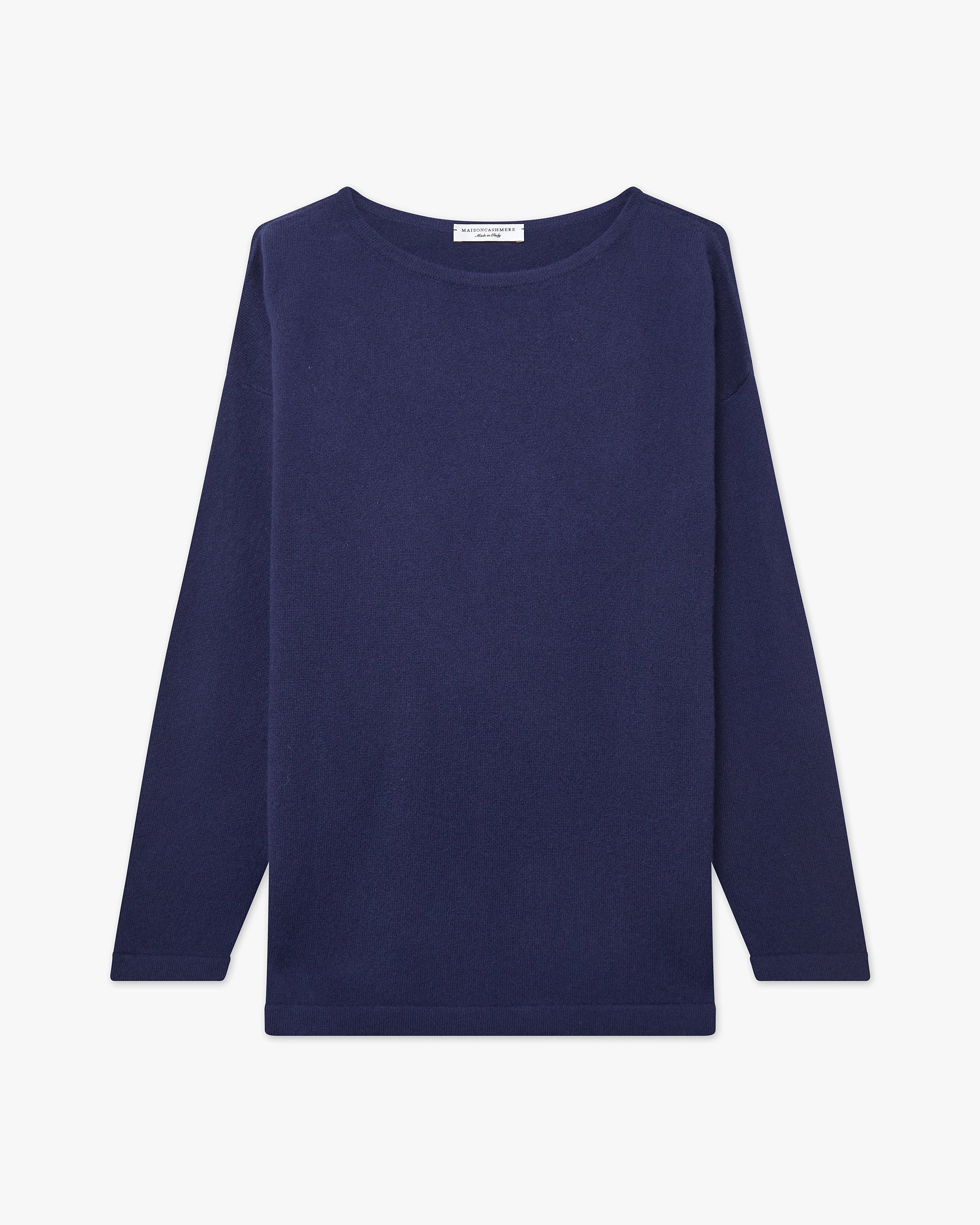 Mollis Boat Neck Sweater - Blue - Archive