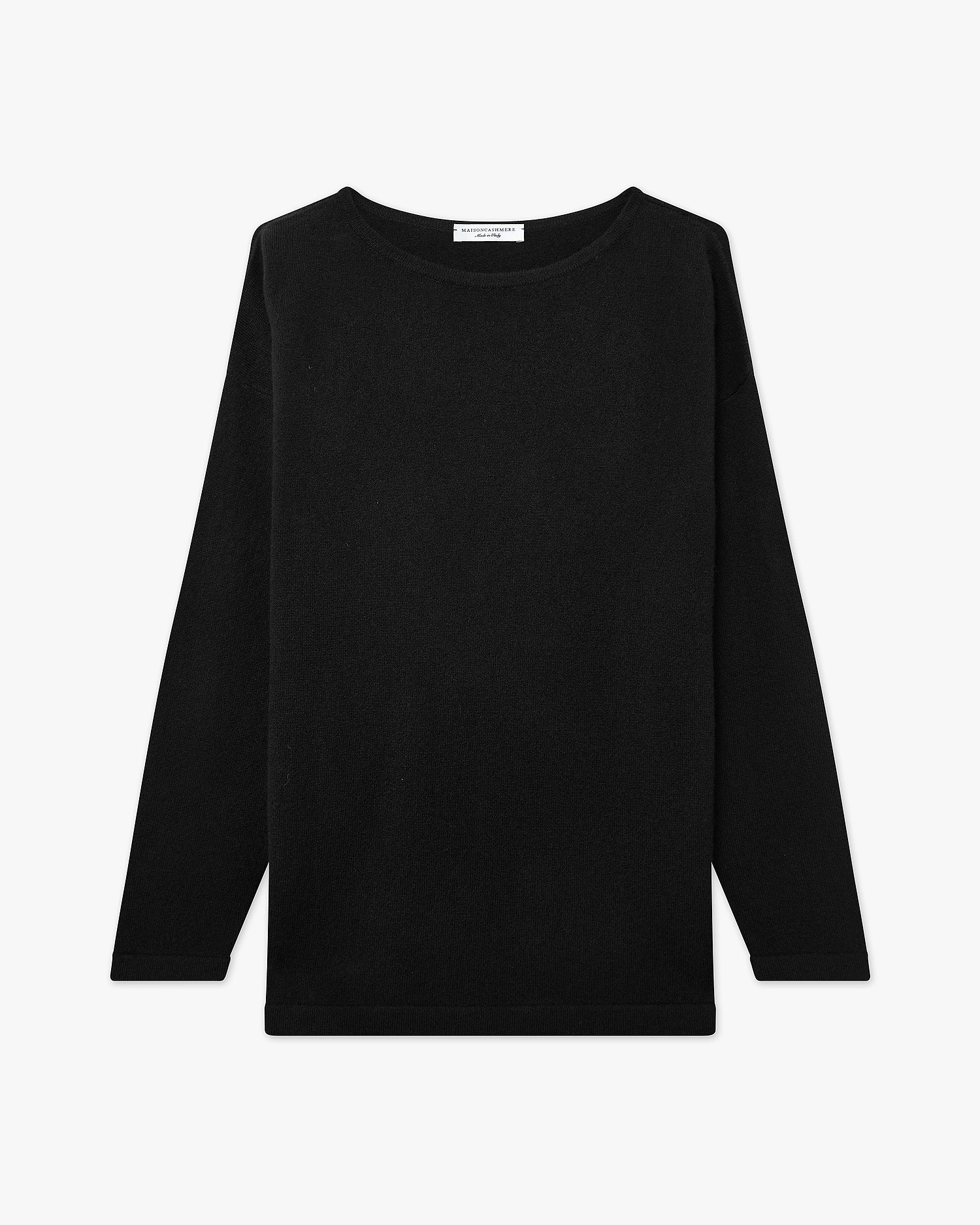 Mollis Boat Neck Jumper - Black - Archive