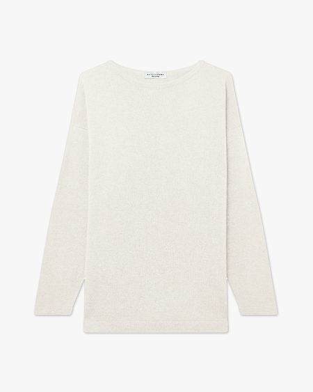 Mollis Boat Neck Sweater - Off White - Archive