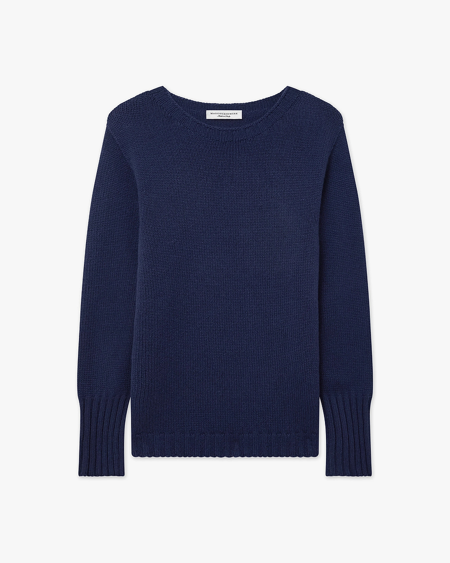 Women's Merano Crew Neck Sweater - Blue - Archive