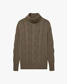 Celerina Rollkragenpullover Damen - Braun - Archiv