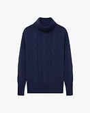 Celerina Rollkragenpullover Damen - Blau - Archiv