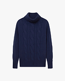 Celerina Rollkragenpullover Damen - Blau - Archiv